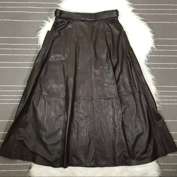 Nili Lotan Lila leather midi skirt - Picture 7 of 8
